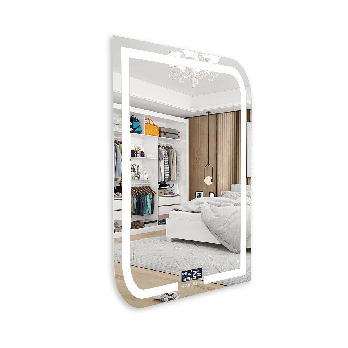 Espelho com LED e Tela Touch Elegance PRO 95W/m 4 Espelho Com Led Iluminado Elegance Lado1
