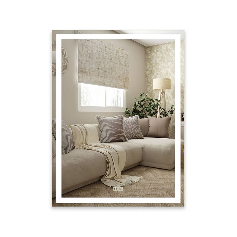 Espelho com LED Iluminado Som Bluetooth PRO 95W/m IRC+97 2 Espelho Com Led Iluminado Som Bluetooth Frente