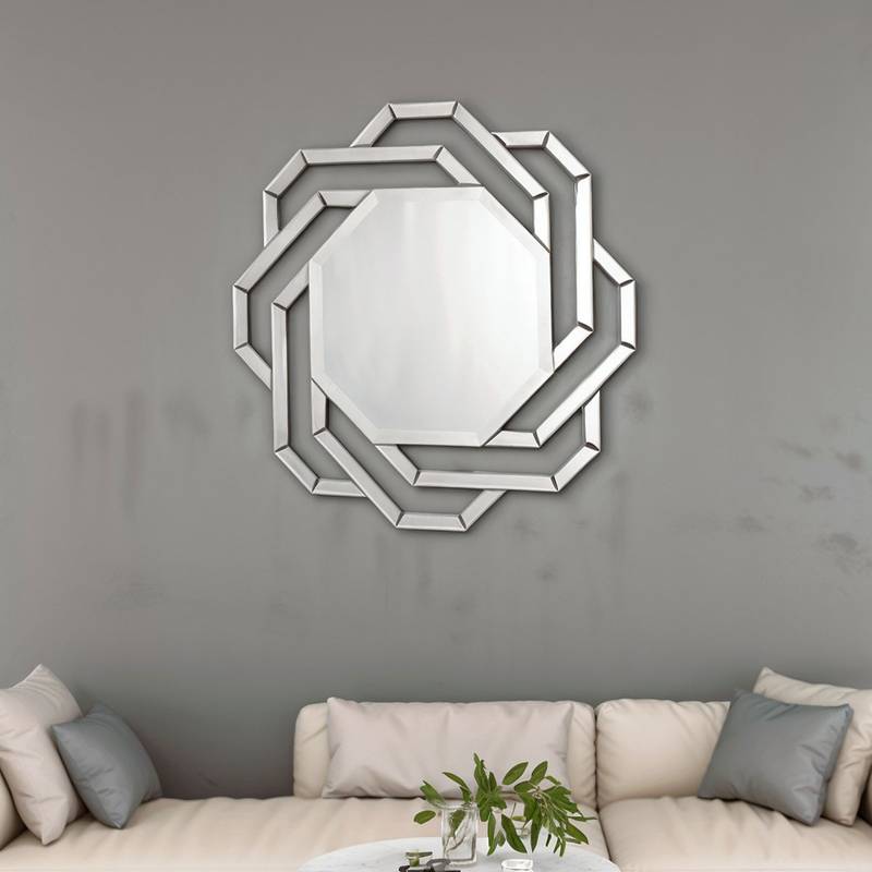 Espelho Decorativo Artemis Grande 80x80cm 1 Espelho Decorativo Artemis