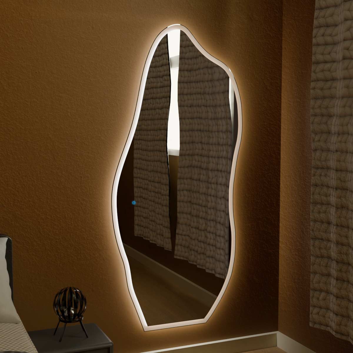 Espelho Grande Orgânico com Led e Touch 80x170cm 1 Espelho Grande Orgânico Com Led E Touch 80X170Cm