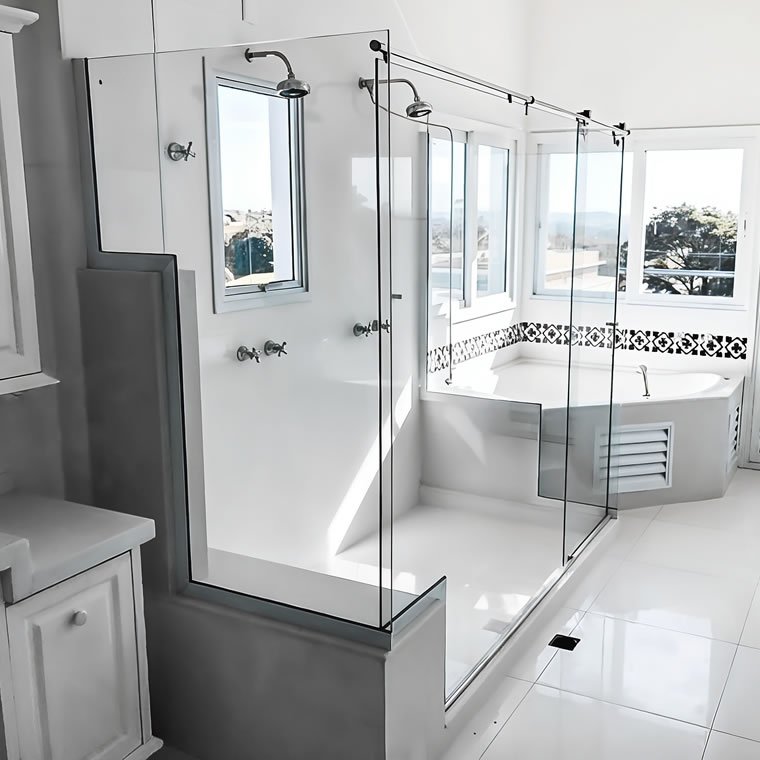 Box de Vidro para Banheiro Elegance Tubo Redondo 14 Box De Banheiro Modelo Elegance Cromado