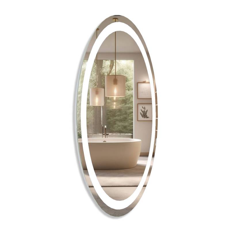 Espelho com LED Iluminado Oval PRO 95W/m IRC+97 2 Espelho Com Led Iluminado Oval Lado 1