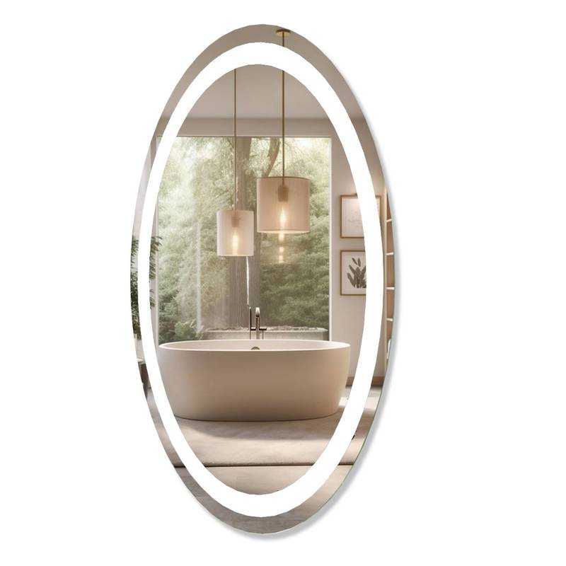 Espelho com LED Iluminado Oval PRO 95W/m IRC+97 3 Espelho Com Led Iluminado Oval Decor