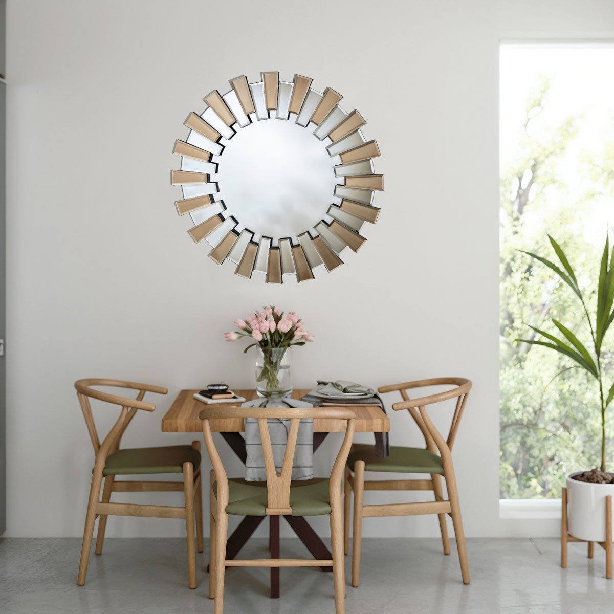 Espelho Decorativo Apolo Bronze Grande 93x93cm 1 Espelho-Decorado-Apolo-Bronze-Ambiente