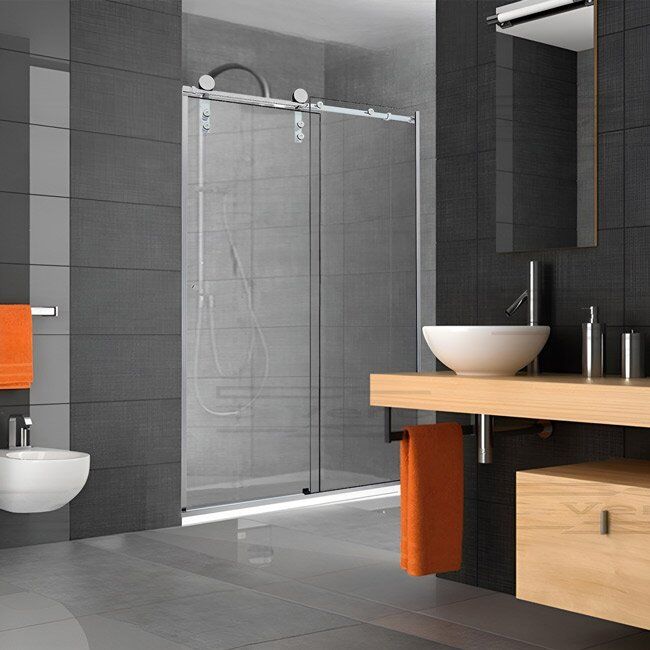 Box de Vidro para Banheiro Arezzo 2 Box De Banheiro Modelo Arezzo Inox Polido Cromado