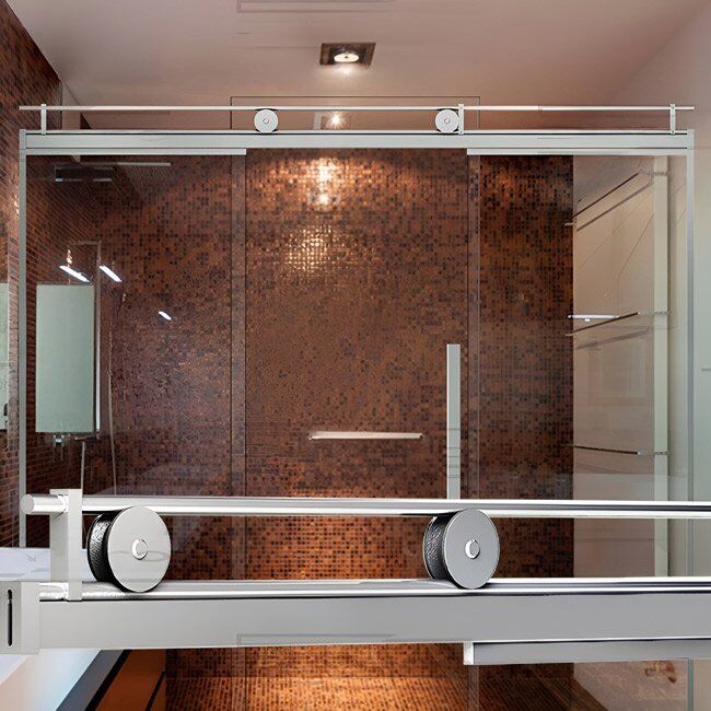 Box de Vidro para Banheiro Modelo Riali 2 Box De Banheiro Modelo Riali Inox Polido