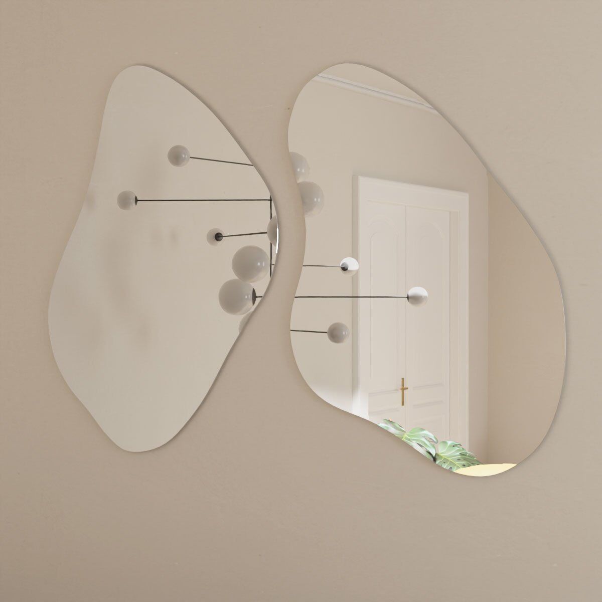 Espelhos Orgânicos Alma 143x98cm 3 Espelhos Orgânicos Alma 143X98Cm - Imagem 3