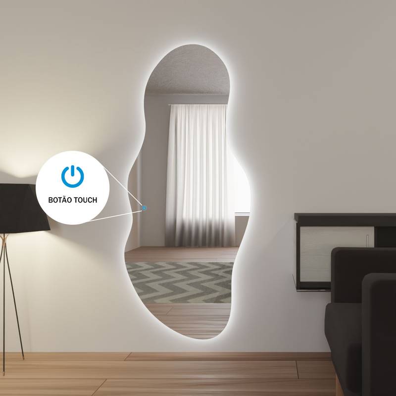 Espelho Grande Orgânico com Led e Touch 60×170 cm 7 Espelho_Organico_60X170_Touch