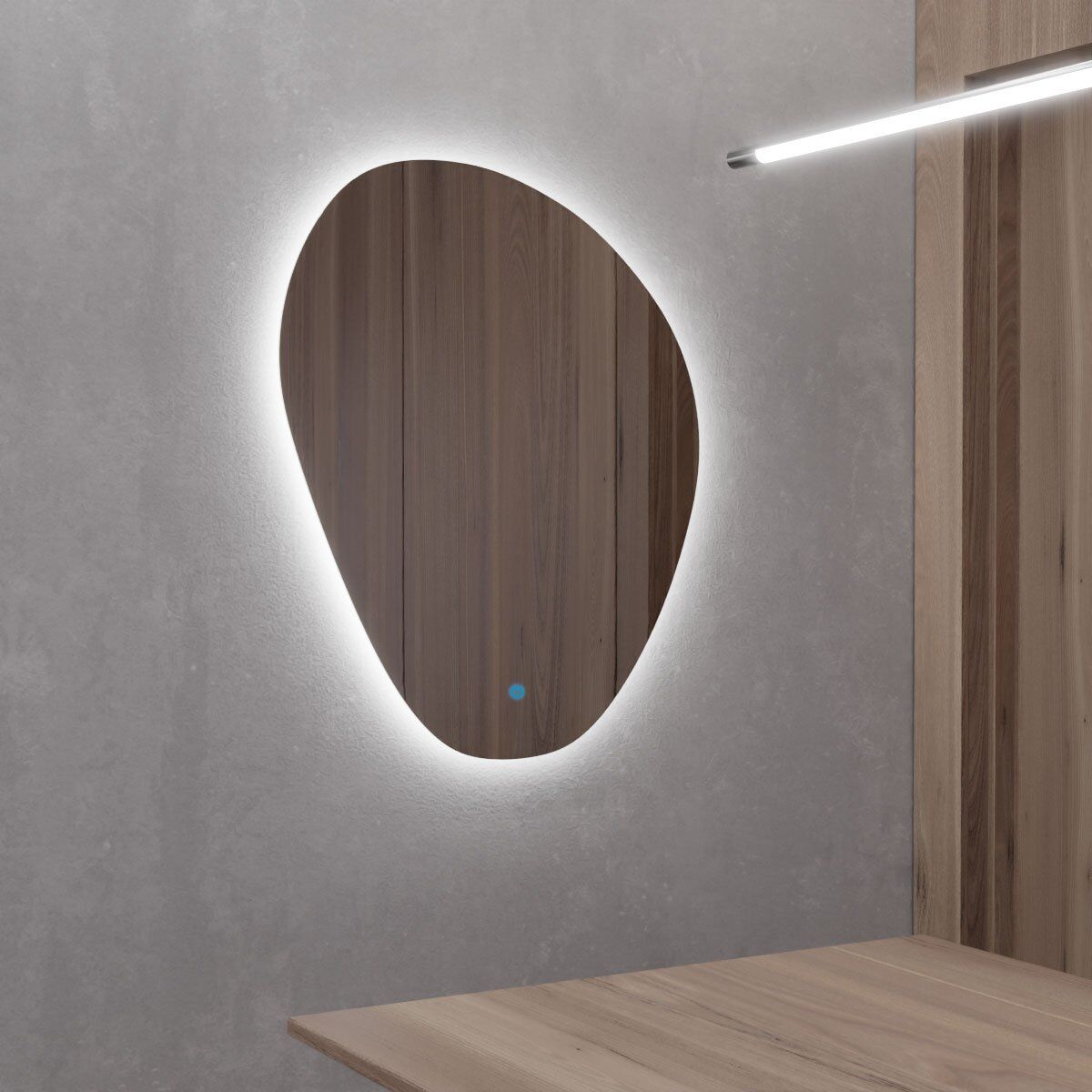 Espelho Orgânico Com Led E Touch 60X80Cm