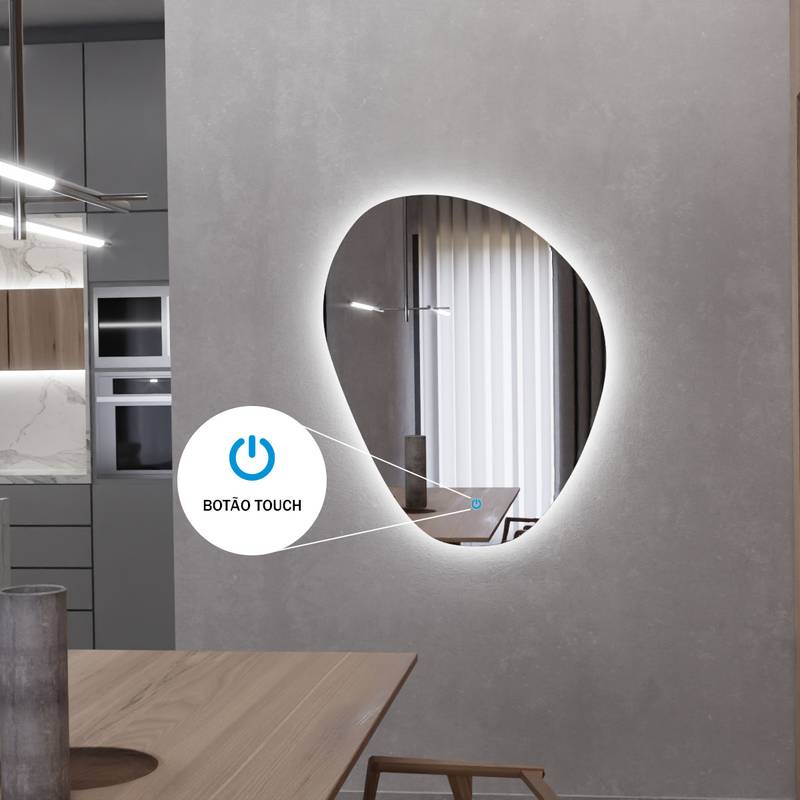 Espelho Orgânico com Led e Touch 60x80cm 7 Espelho_Organico_60X80_Touch