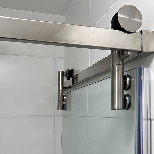 Box de Vidro para Banheiro Modelo Moove 4 Box De Vidro Para Banheiro Moove Inox Cromado Show Glass