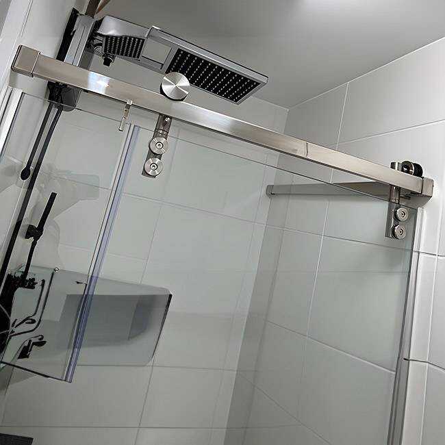 Box de Vidro para Banheiro Modelo Moove 6 Box De Vidro Para Banheiro Moove Inox Cromado Show Glass