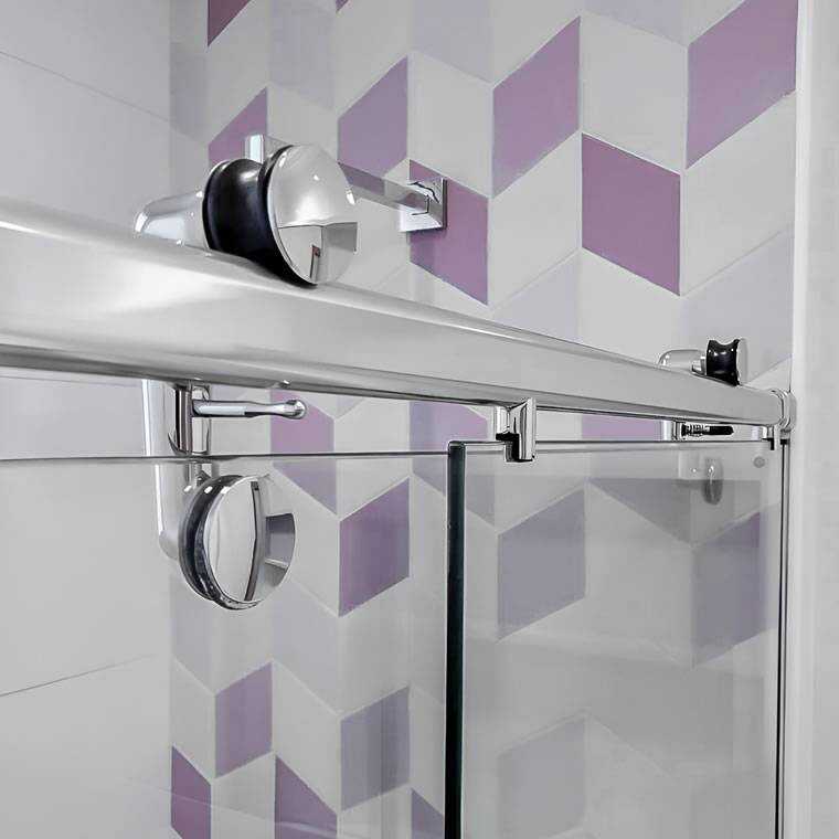 Box de Vidro para Banheiro Elegance Tubo Oblongo 8 Box De Banheiro Modelo Elegance Cromado