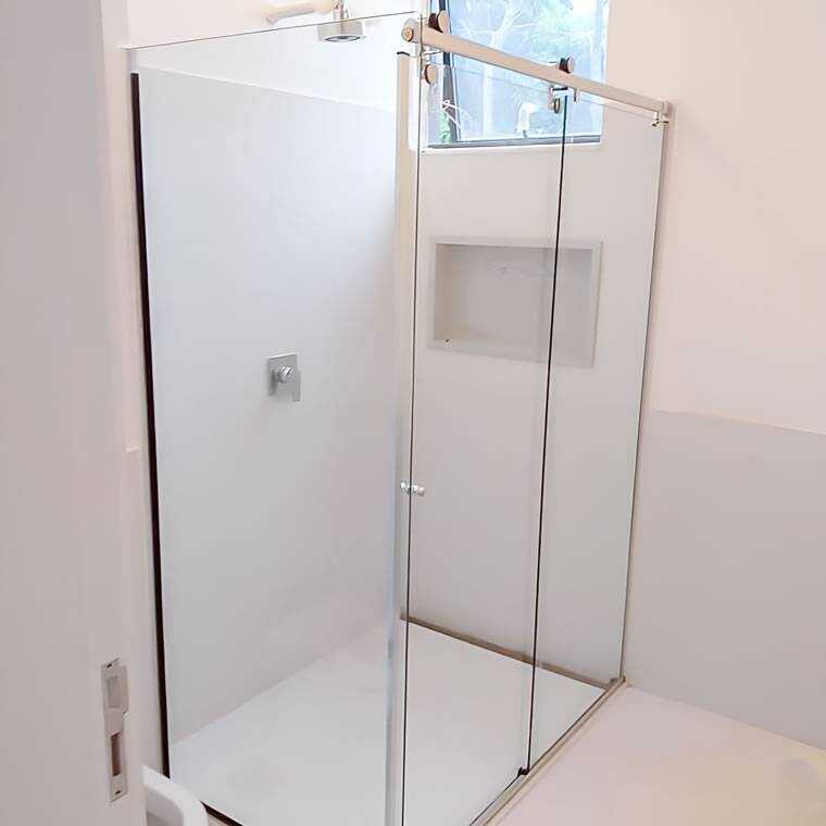 Box de Vidro para Banheiro Elegance Tubo Oblongo 6 Box De Banheiro Modelo Elegance Branco