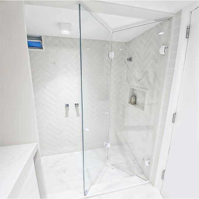Box de Vidro para Banheiro modelo Flex 2 Box De Banheiro Modelo Flex Branco