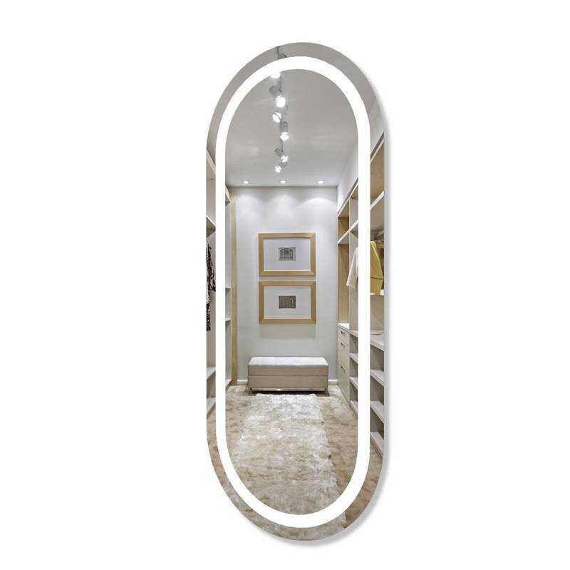Espelho com LED Iluminado Cápsula Corpo Inteiro Decor 44W/m IRC+97 2 Espelho Com Led Iluminado Cápsula Corpo Inteiro Lado 2