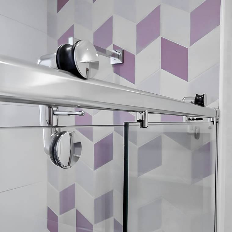 Box de Vidro para Banheiro Elegance Tubo Oblongo 8 Box De Banheiro Modelo Elegance Cromado