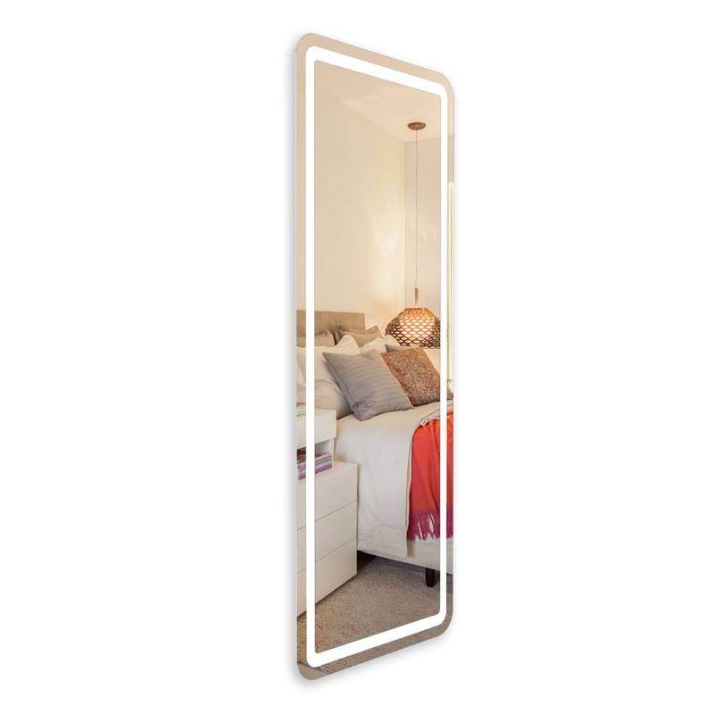 Espelho com LED Iluminado Cantos Arredondados Corpo Inteiro Decor 44W/m IRC+97 3 Espelho Com Led Iluminado Cantos Arredondados Corpo Inteiro Lado_1
