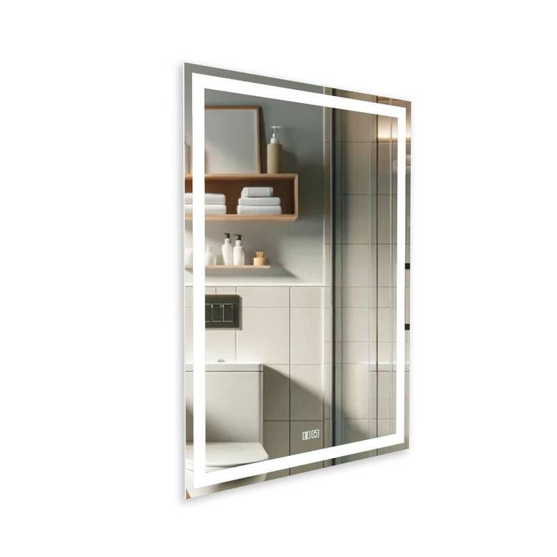 Espelho com LED Iluminado Desembaçador Decor | 44W/m | IRC+97 | 80x60cm 4 Espelho Com Led Iluminado Desembaçador Lado1