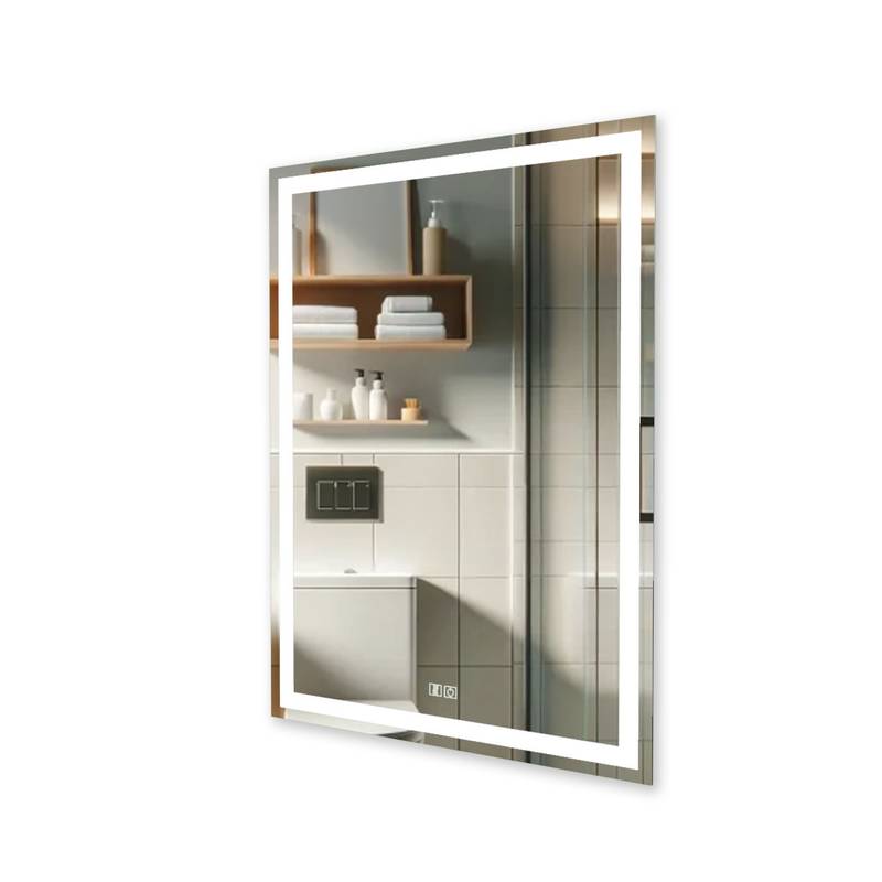 Espelho com LED Iluminado Desembaçador Decor | 44W/m | IRC+97 | 80x60cm 3 Espelho Com Led Iluminado Desembaçador Lado2