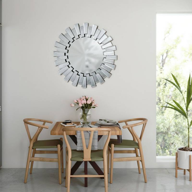 Espelho Decorativo Apolo Grande 93x93cm 1 Espelho Decorativo Apolo Grande