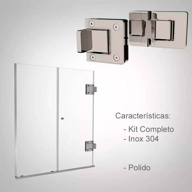 Box de Vidro para Banheiro Modelo Onix Lite 4 Box De Banheiro Modelo Onix Inox Polido Cromado