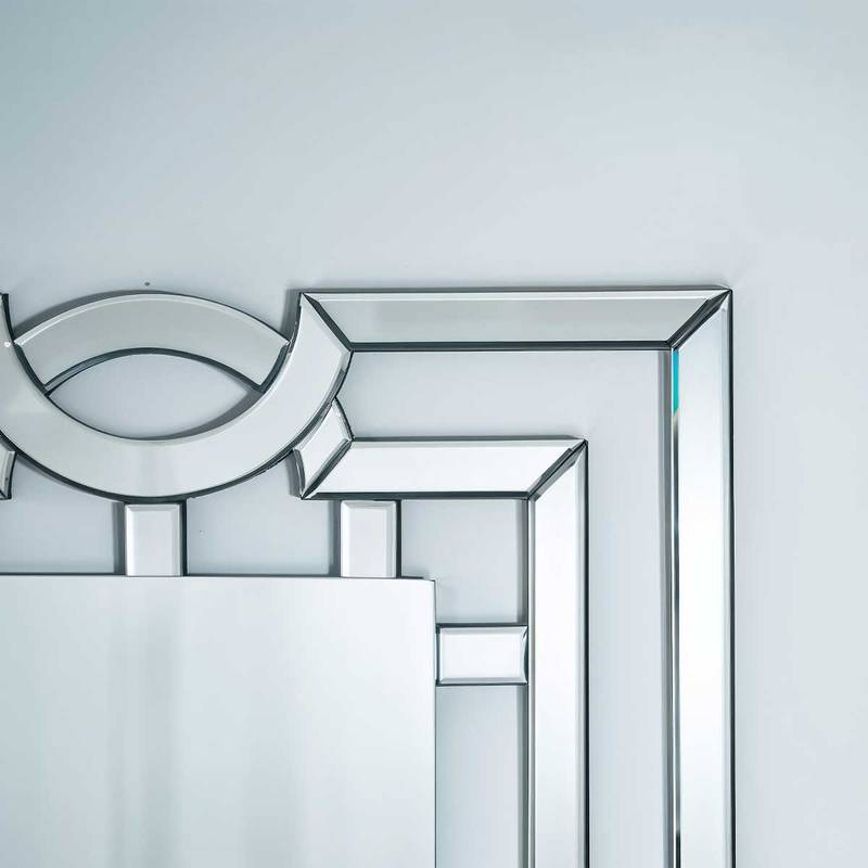 Espelho Decorativo Thor Grande 120x80cm 3 Espelho Decorativo Thor Com Detalhe