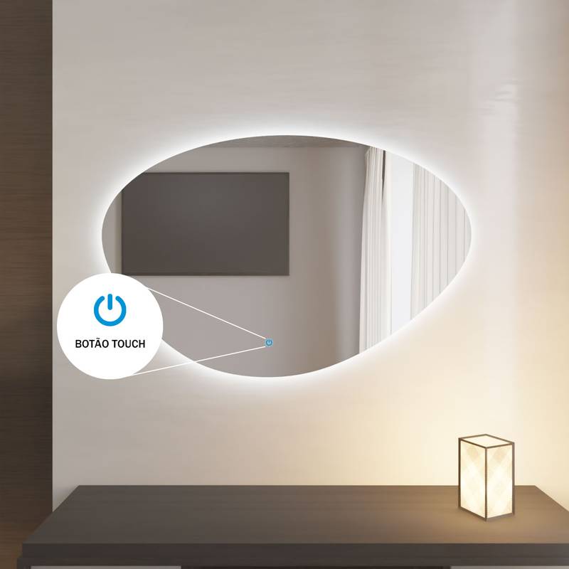 Espelho Orgânico com Led e Touch 80x50cm 7 Espelho_Organico_50X80_Touch