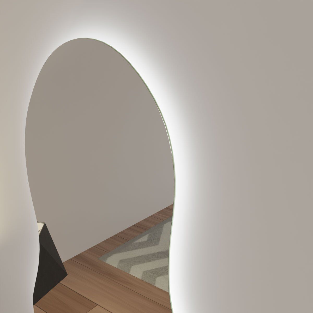 Espelho Grande Orgânico com Led e Touch 60×170 cm 5 Espelho_Organico_60X170_Detalhes_4000K