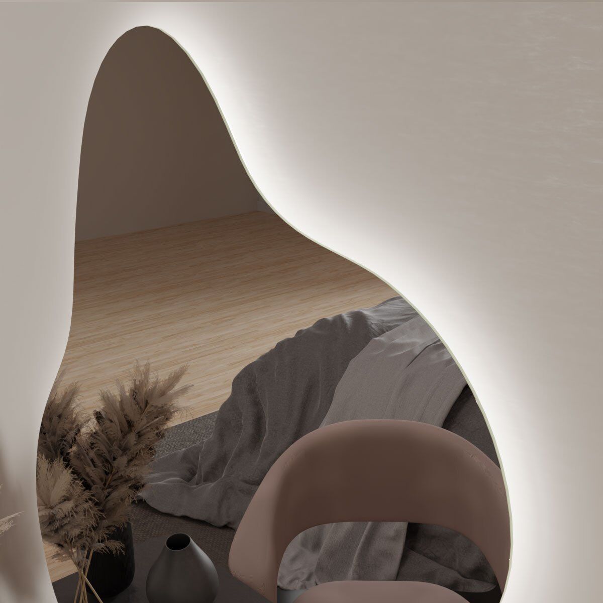 Espelho Orgânico com Led e Touch 70x80 cm 5 Espelho_Organico_70X90_Detalhes_4000K