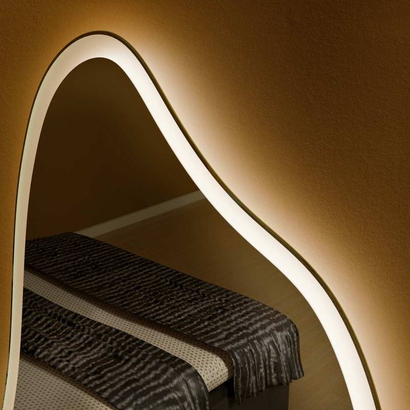 Espelho Grande Orgânico com Led e Touch 80x170cm 6 Espelho_Organico_80X170_Detalhes_3000K