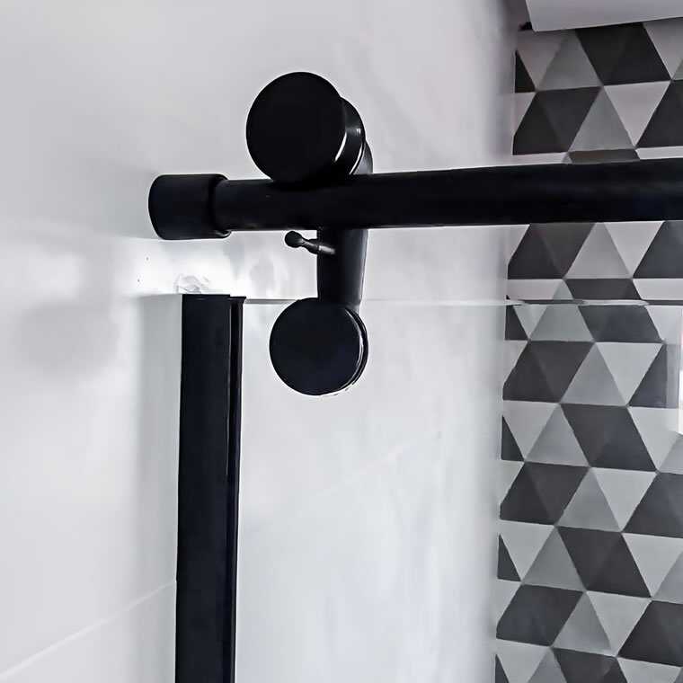 Box de Vidro para Banheiro Elegance Tubo Redondo 7 Box De Banheiro Modelo Elegance Preto