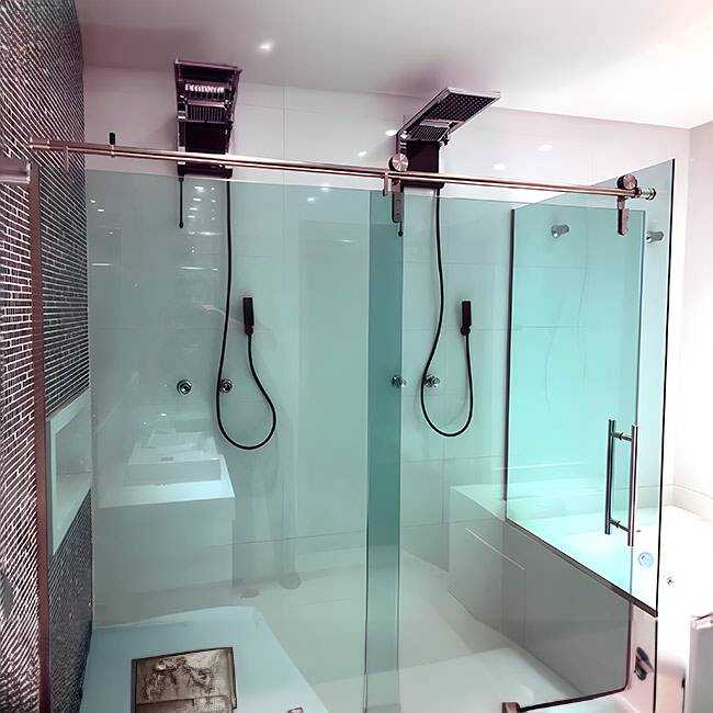 Box de Vidro para Banheiro Luxe Trilho Redondo 5 Box De Banheiro Modelo Luxe