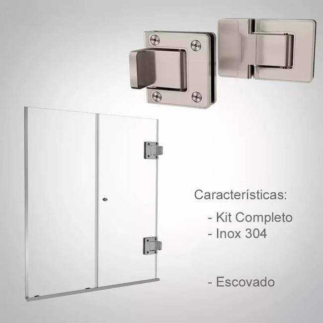 Box de Vidro para Banheiro Modelo Onix 4 Box De Banheiro Modelo Onix Inox Polido Cromado