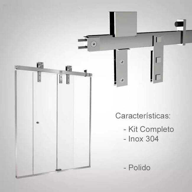 Box de Vidro para Banheiro Modelo Square 8 Box De Banheiro Modelo Square Inox Polido Cromado