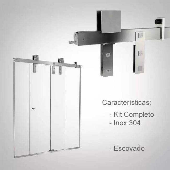 Box de Vidro para Banheiro Modelo Square 9 Box De Banheiro Modelo Square Inox Polido Cromado
