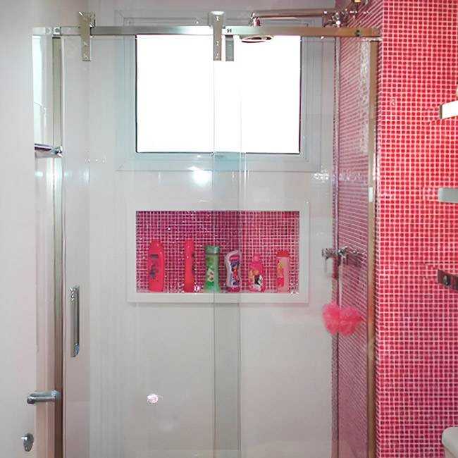 Box de Vidro para Banheiro Modelo Square 4 Box De Banheiro Modelo Square Inox Polido Cromado