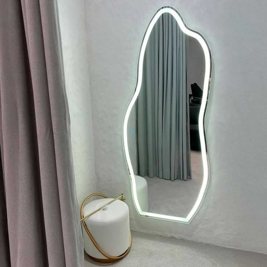 Espelho com LED Iluminado Orgânico Corpo Inteiro PRO 95W/m IRC+97 2 Espelho Orgânico Com Led Iluminado De Corpo Inteiro E Touch De 3 Cores