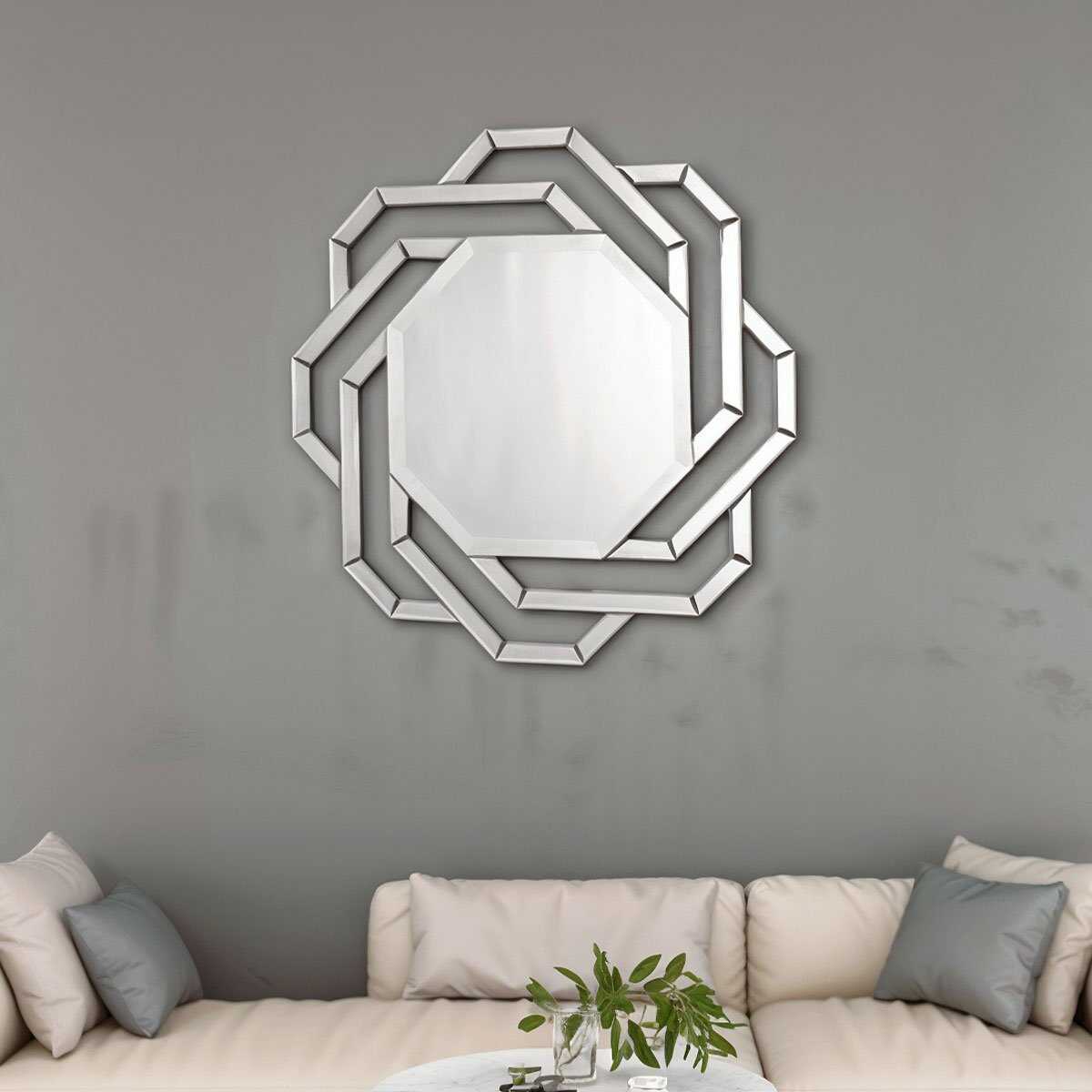 Espelho Decorativo Artemis Grande 80x80cm 1 Espelho Decorativo Artemis