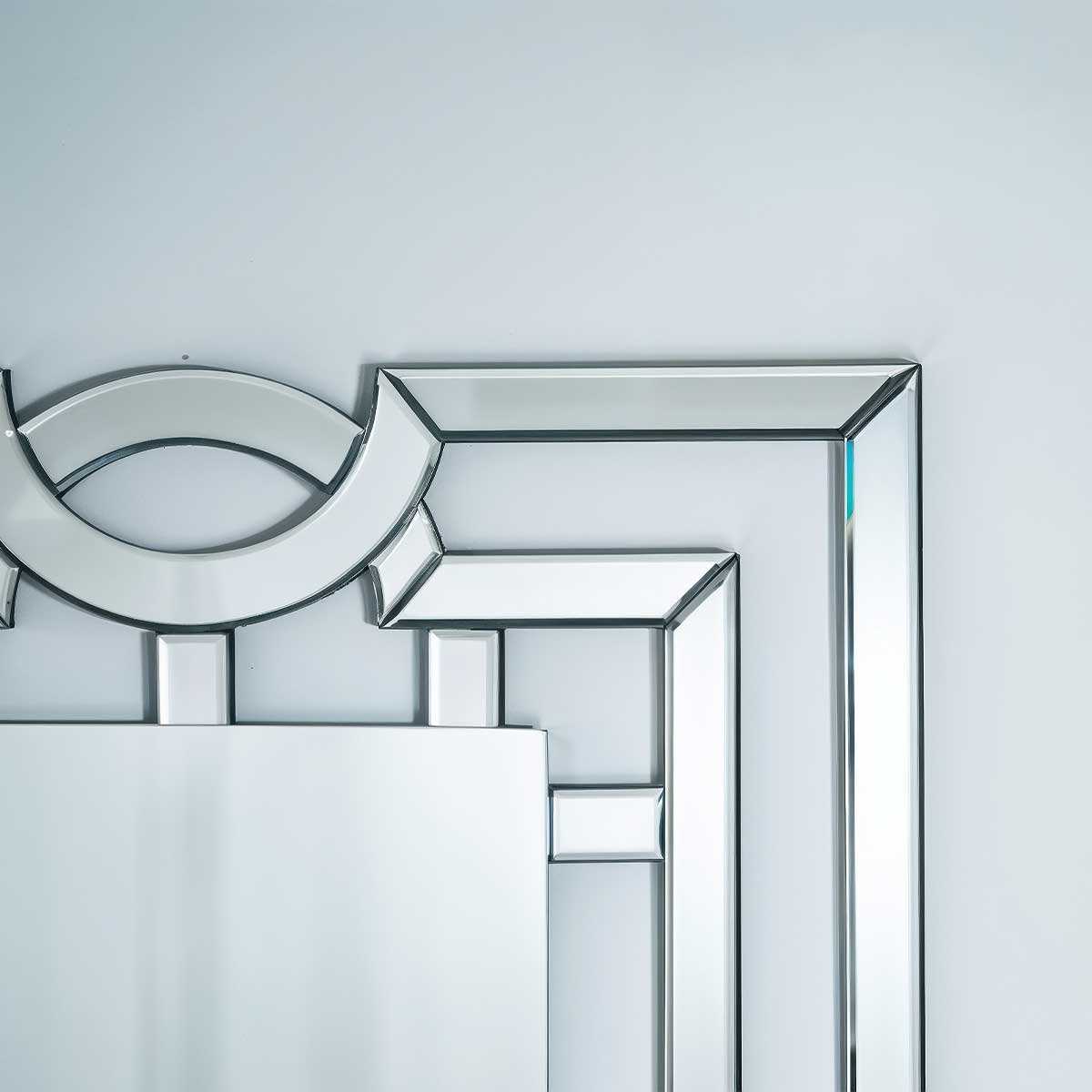 Espelho Decorativo Thor Grande 120x80cm 3 Espelho Decorativo Thor Com Detalhe