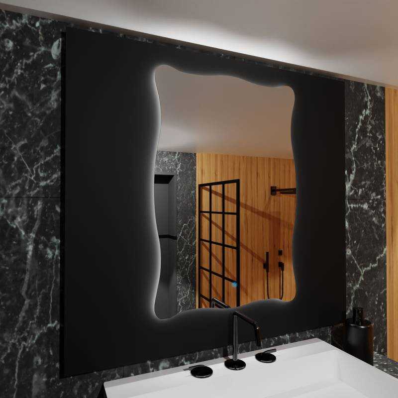 Espelho Orgânico Com Led E Touch 70X80 Cm