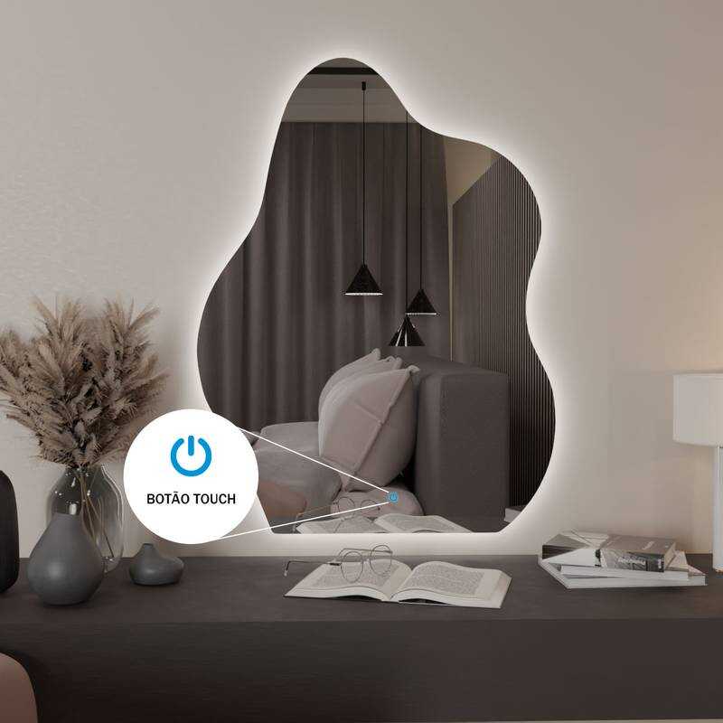 Espelho Orgânico com Led e Touch 70x80 cm 7 Espelho_Organico_70X90_Touch