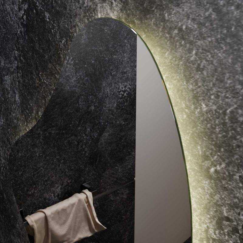 Espelho Grande Orgânico com Led e Touch 80x100cm 4 Espelho_Organico_80X100_Detalhes_3000K