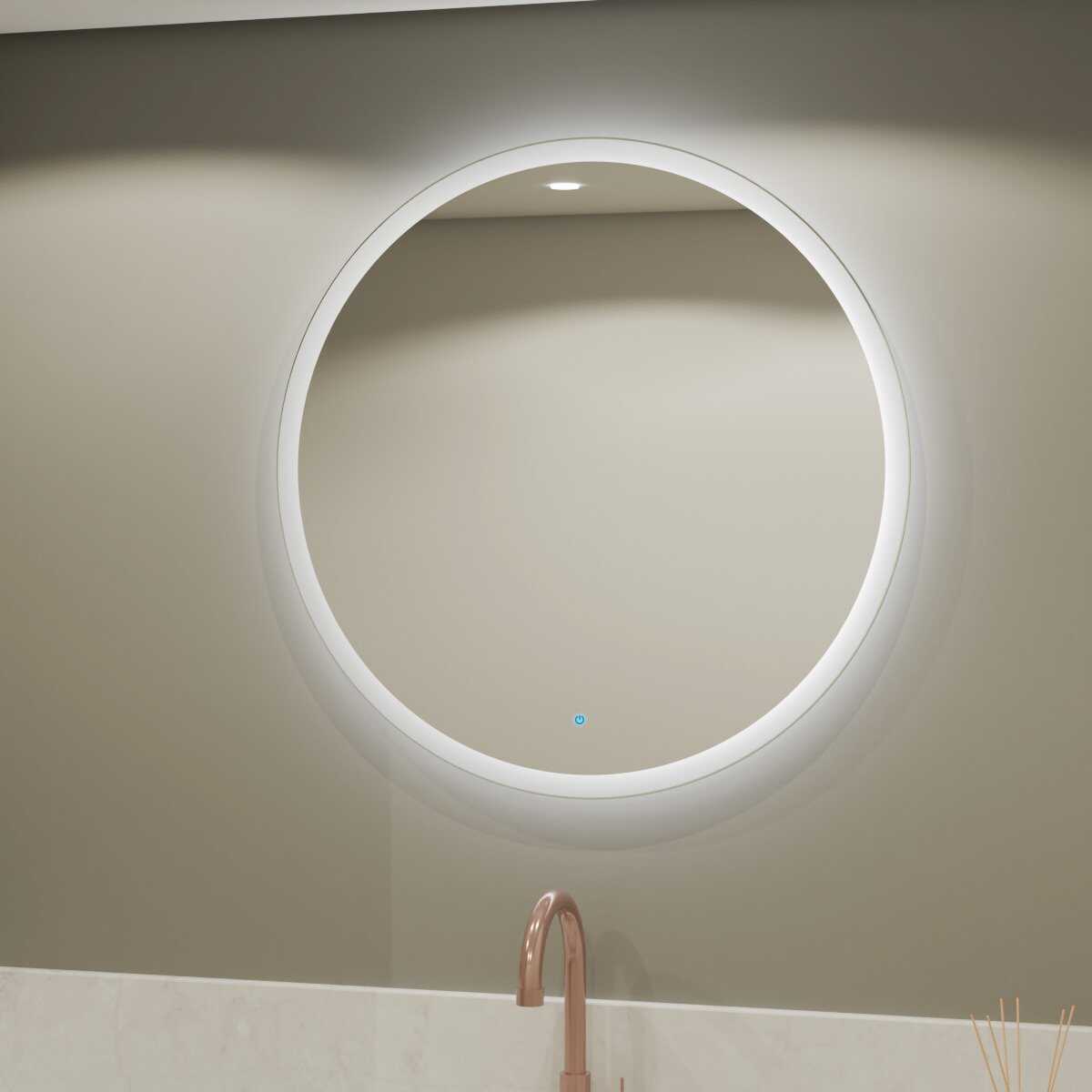 Espelho Diâmetro com Led e Touch 85x85 cm 1 Espelho Diâmetro Com Led E Touch 85X85 Cm