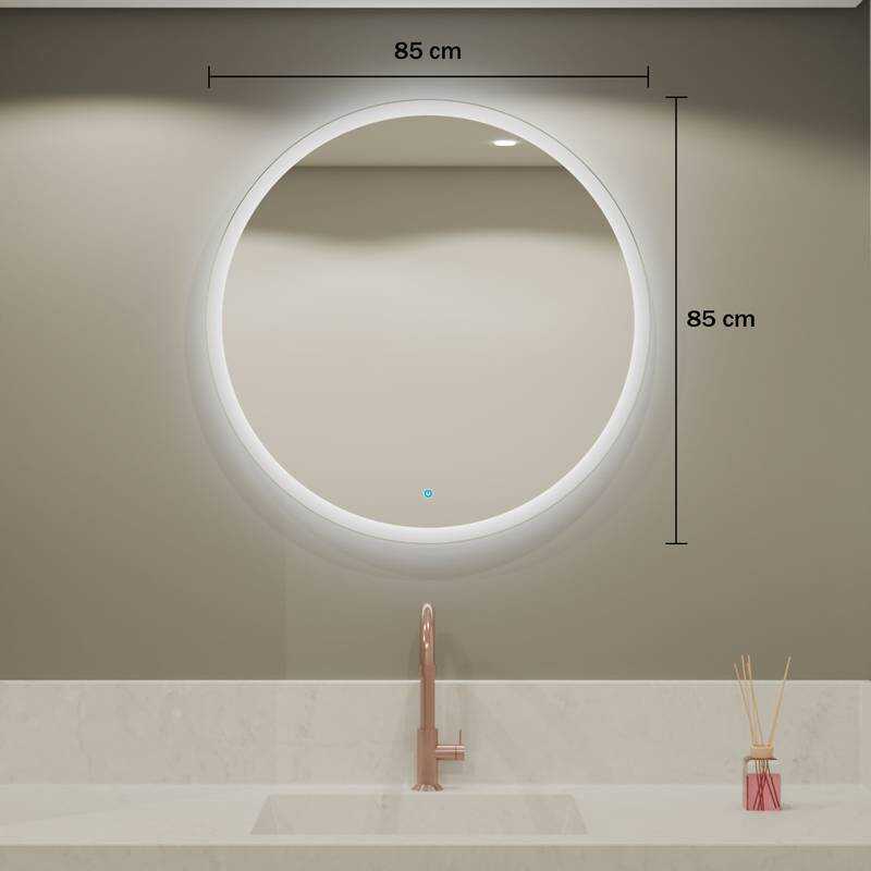 Espelho Diâmetro com Led e Touch 85x85 cm 7 Espelho_Diametro_85X85_Medidas_4000K