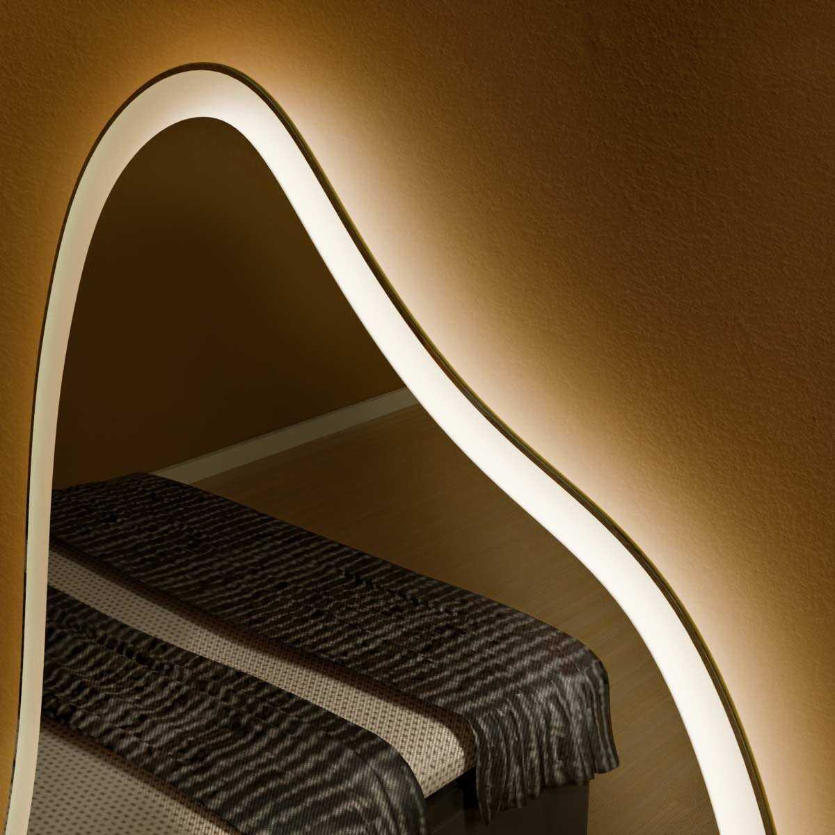 Espelho Grande Orgânico com Led e Touch 80x170cm 6 Espelho_Organico_80X170_Detalhes_3000K