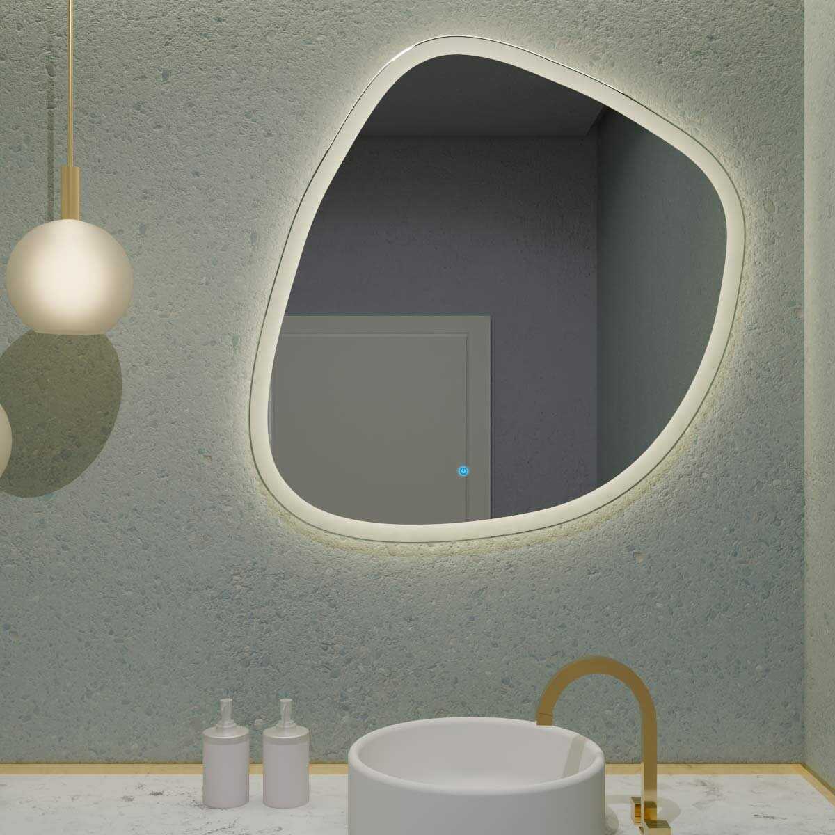 Espelho Orgânico com Led e Touch 85x90cm 4 Espelho_Organico_85X90_3000K