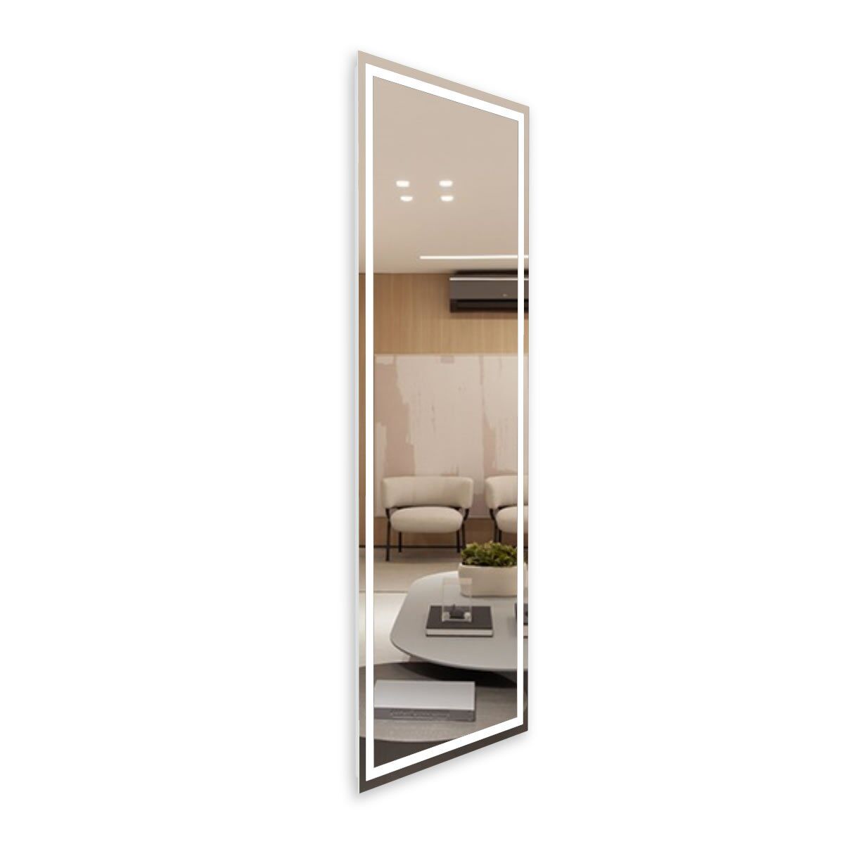 Espelho com LED Iluminado Corpo Inteiro Decor 44W/m IRC+97 1 Espelho Com Led Iluminado Corpo Inteiro Decor