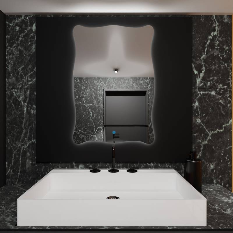 Espelho Orgânico com Led e Touch 70x80 cm 2 Espelho_Organico_70X80_4000K_Touch