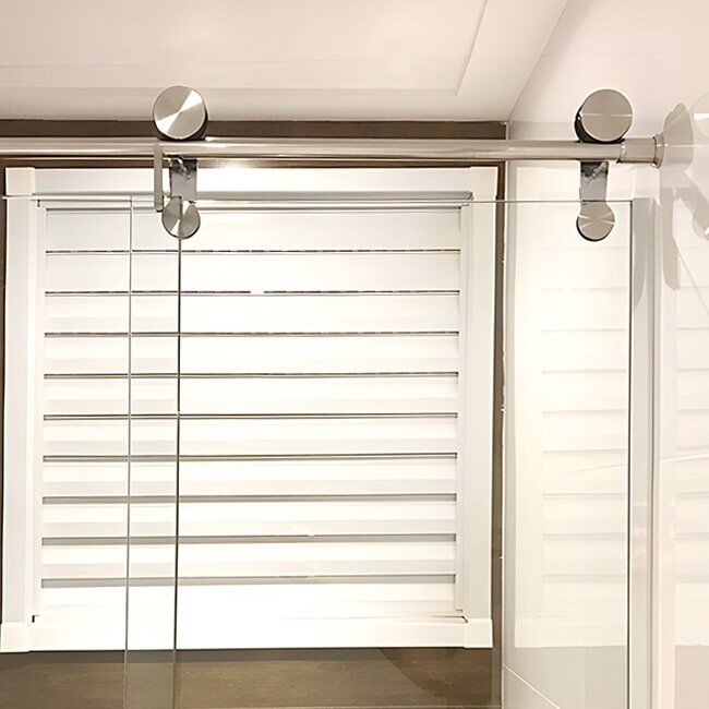 Box de Vidro para Banheiro Lumine Trilho Redondo 4 Box De Banheiro Modelo Lumine